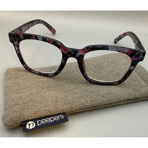 Peepers Progressive "To The Max" Blue Light Filter Readers +2.00 with Case